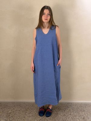  WOVEN BLUE JEAN