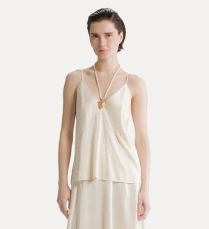 HEAVY STRETCH SILK SATIN SPAGH AVORIO 0014
