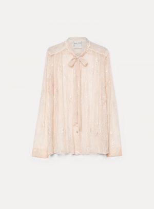 CHANTILLY LACE BOW-TIE SHIRT LOTO 2066