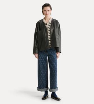 WOOL CASHMERE STRIPED JACKET PURE 0023