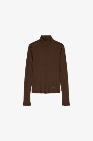A1040513 MARL MESH TURTLENECK ZWX DEMITASSE