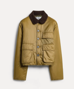 NYLON BRITISH CROPPED JACKET C GOLD 1011