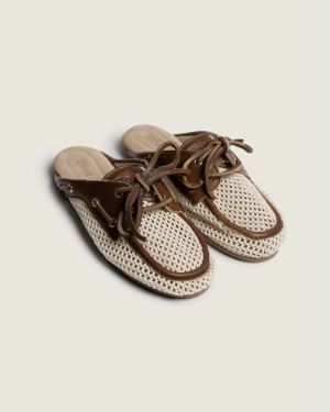 PW469 BROWN / OFF WHI